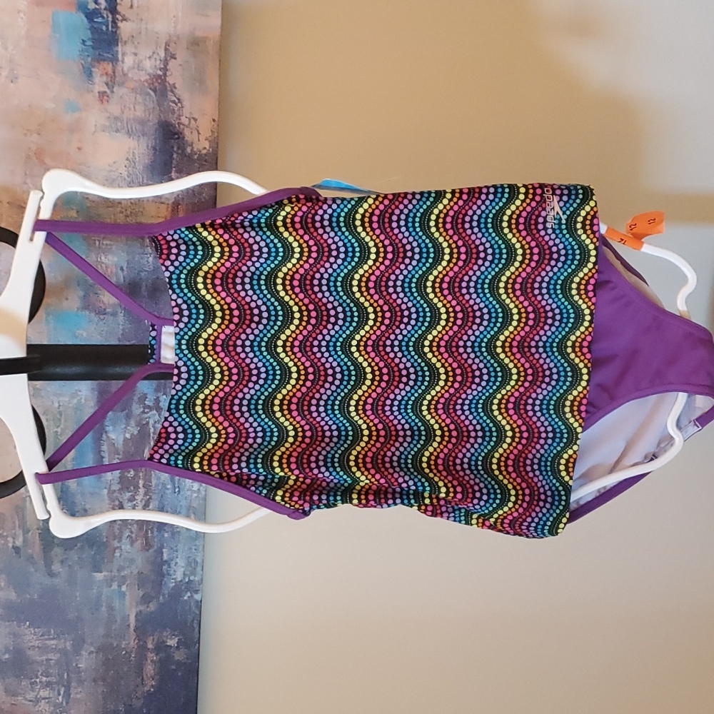 Girls Size 12 Speedo Two Piece Bathing Suit